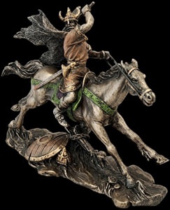 Køb lille vikingefigur bronze